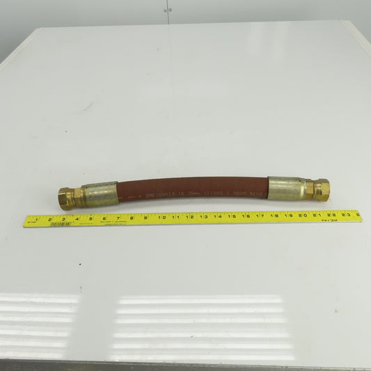 1 00R13-16 1" (-16) Hydraulic Hose Assy. 1-5/16-12 JIC Flare 5000PSI 19-1/2" OAL