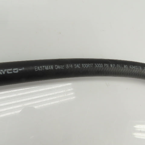 Dayco D612 100R17 3/4" 3000PSI Hydraulic Hose Assy 28" OAL 3/4" Jic Flare Swivel