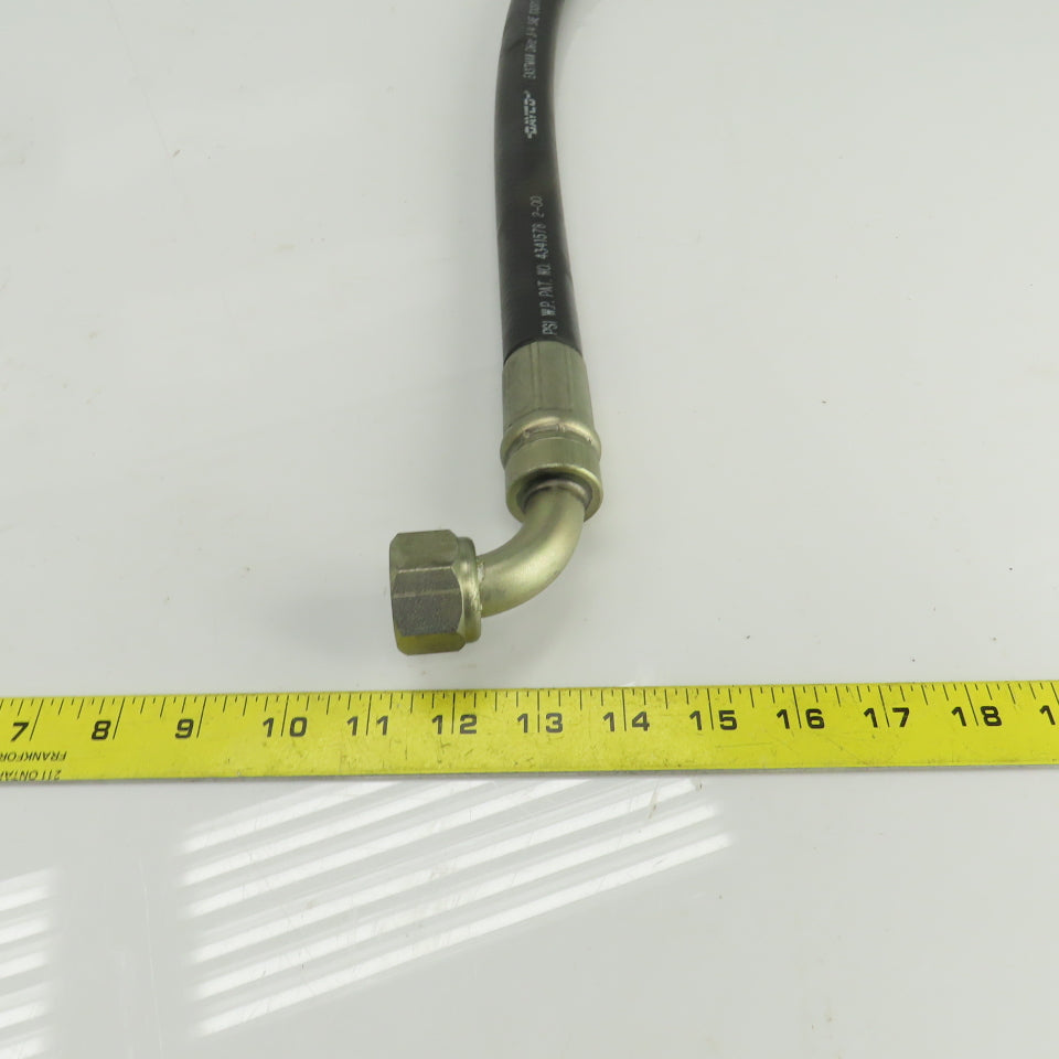 Dayco D612 100R17 3/4" 3000PSI Hydraulic Hose Assy 28" OAL 3/4" Jic Flare Swivel