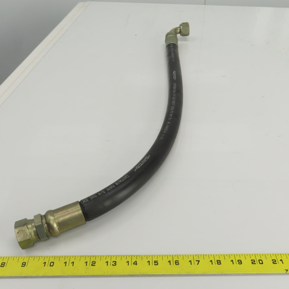 Dayco D612 100R17 3/4" 3000PSI Hydraulic Hose Assy 28" OAL 3/4" Jic Flare Swivel