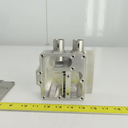 Aluminum Flow Regulator/Vacuum Box 1" OD In/Outlet 1/4" NPT Regulator Port