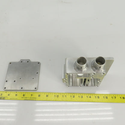 Aluminum Flow Regulator/Vacuum Box 1" OD In/Outlet 1/4" NPT Regulator Port