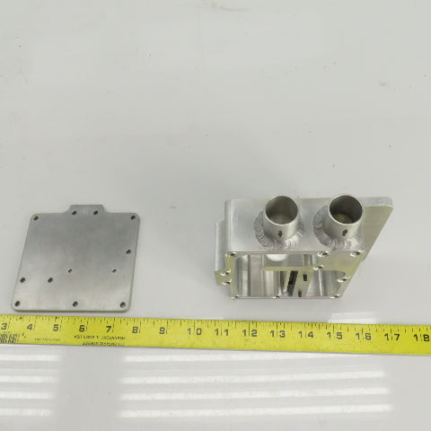 Aluminum Flow Regulator/Vacuum Box 1" OD In/Outlet 1/4" NPT Regulator Port