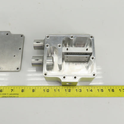 Aluminum Flow Regulator/Vacuum Box 1" OD In/Outlet 1/4" NPT Regulator Port