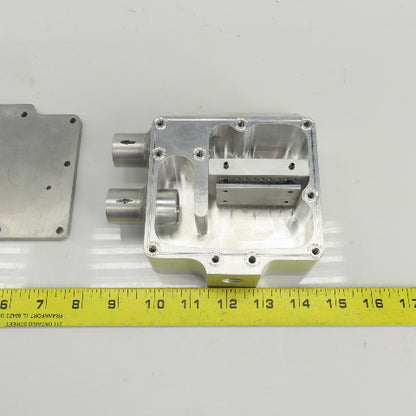 Aluminum Flow Regulator/Vacuum Box 1" OD In/Outlet 1/4" NPT Regulator Port