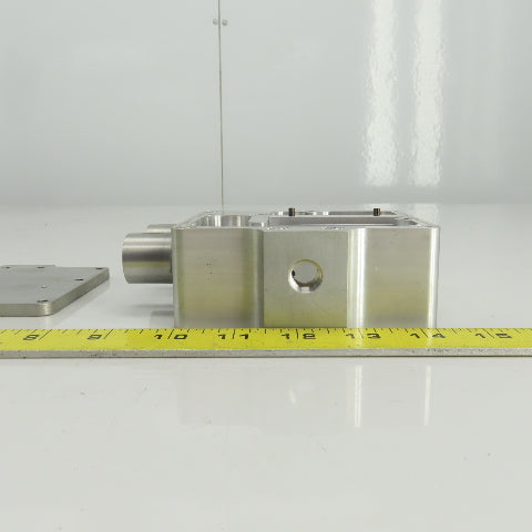 Aluminum Flow Regulator/Vacuum Box 1" OD In/Outlet 1/4" NPT Regulator Port