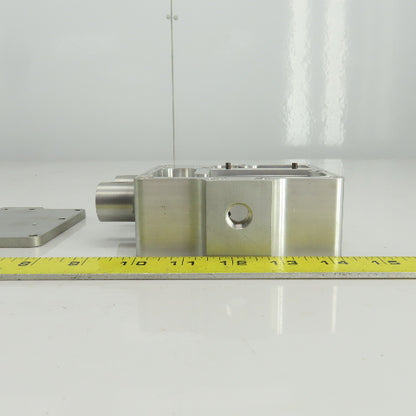Aluminum Flow Regulator/Vacuum Box 1" OD In/Outlet 1/4" NPT Regulator Port
