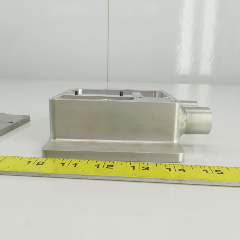Aluminum Flow Regulator/Vacuum Box 1" OD In/Outlet 1/4" NPT Regulator Port