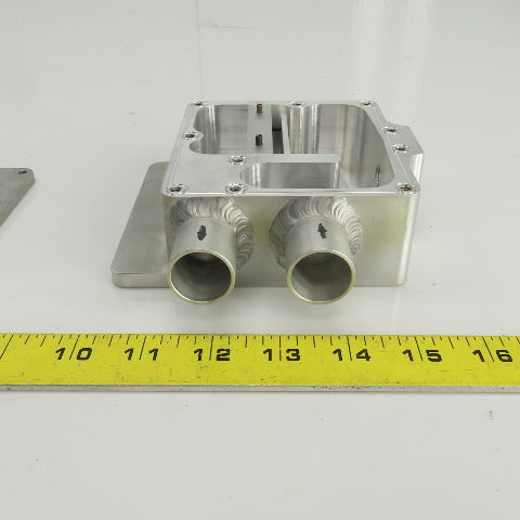 Aluminum Flow Regulator/Vacuum Box 1" OD In/Outlet 1/4" NPT Regulator Port