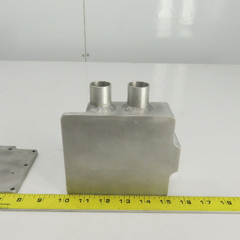 Aluminum Flow Regulator/Vacuum Box 1" OD In/Outlet 1/4" NPT Regulator Port