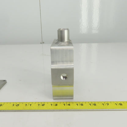Aluminum Flow Regulator/Vacuum Box 1" OD In/Outlet 1/4" NPT Regulator Port