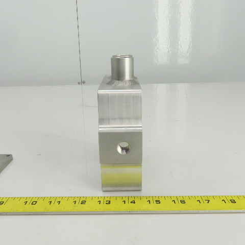 Aluminum Flow Regulator/Vacuum Box 1" OD In/Outlet 1/4" NPT Regulator Port