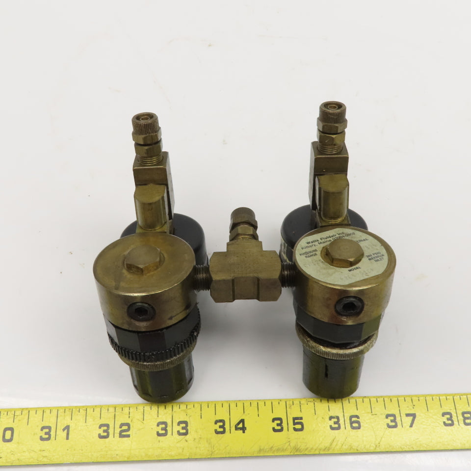 Watts Fluidair R364-01CK Dual Air Pressure Regulator Assembly Brass 1/8NPT
