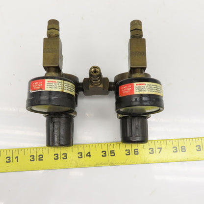 Watts Fluidair R364-01CK Dual Air Pressure Regulator Assembly Brass 1/8NPT