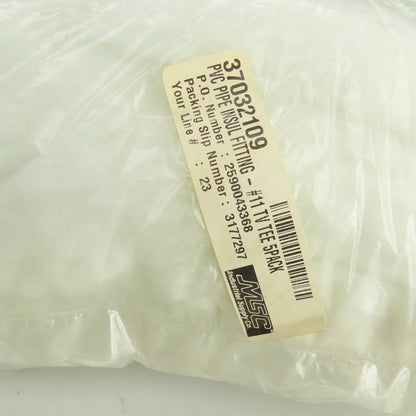 Proto #11-TV Pipe Insulation Fitting PVC Tee Lot Of 5