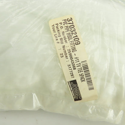 Proto #11-TV Pipe Insulation Fitting PVC Tee Lot Of 5