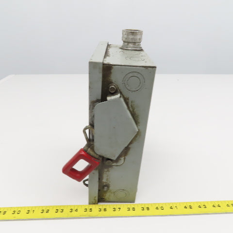 General Electric TH4321 30A 240V 7.5Hp 3 Pole Fused Safety Disconnect