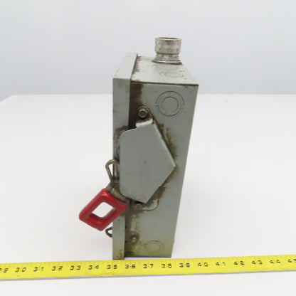 General Electric TH4321 30A 240V 7.5Hp 3 Pole Fused Safety Disconnect