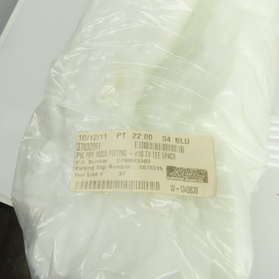 Proto #10-TV PVC Tee-Pipe Insulation Fitting Lot Of 18