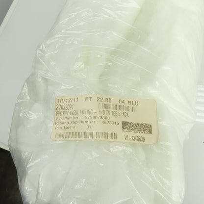 Proto #10-TV PVC Tee-Pipe Insulation Fitting Lot Of 18