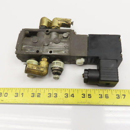CKD 5/3 Way Single Solenoid Pneumatic Directional Selex Valve 110V Coil