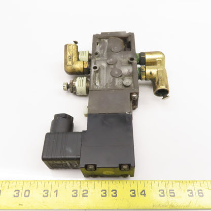 CKD 5/3 Way Single Solenoid Pneumatic Directional Selex Valve 110V Coil