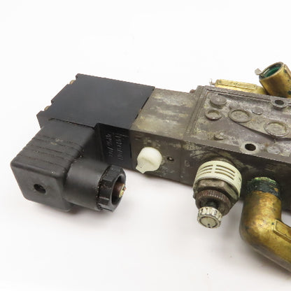 CKD 5/3 Way Single Solenoid Pneumatic Directional Selex Valve 110V Coil