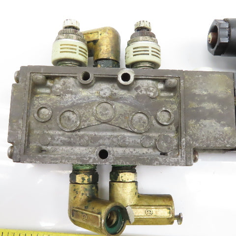 CKD 5/3 Way Single Solenoid Pneumatic Directional Selex Valve 110V Coil