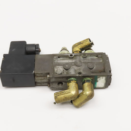 CKD 5/3 Way Single Solenoid Pneumatic Directional Selex Valve 110V Coil