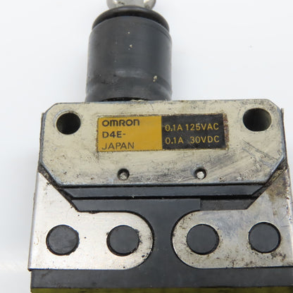 Omron D4E Roller Plunger Limit Switch 125VAC 30VDC