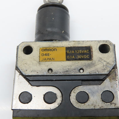 Omron D4E Roller Plunger Limit Switch 125VAC 30VDC