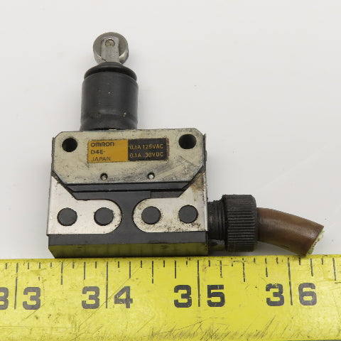 Omron D4E Roller Plunger Limit Switch 125VAC 30VDC