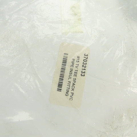 #15-TV PVC Tee-Pipe Insulation Fitting Lot Of 5