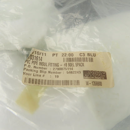 Proto #8-90 PVC 90° Elbow-Pipe Insulation Fitting Lot Of 25