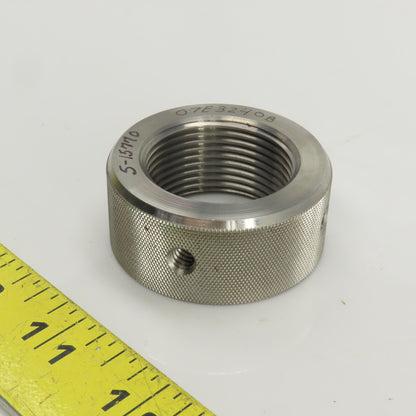 Threaded Adjustment Collar Nut W/Set Screw Hole 1-1/4"-12TPI