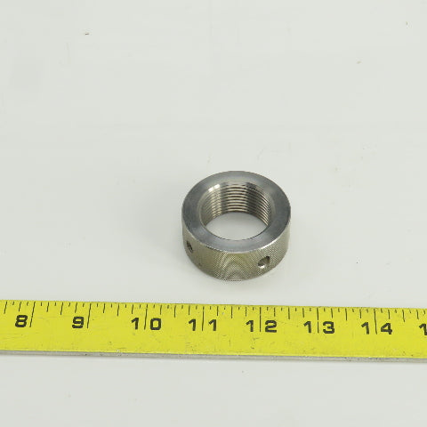 Threaded Adjustment Collar Nut W/Set Screw Hole 1-1/4"-12TPI