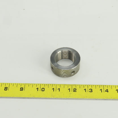 Threaded Adjustment Collar Nut W/Set Screw Hole 1-1/4"-12TPI
