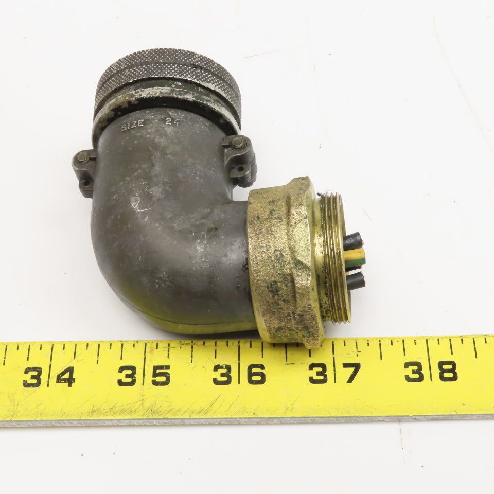 DDK MS3108B24-10S Size 24 Circular Connector 7 Pin Female 24-10SF Elbow 90°