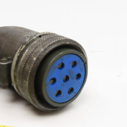 DDK MS3108B24-10S Size 24 Circular Connector 7 Pin Female 24-10SF Elbow 90°