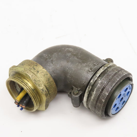 DDK MS3108B24-10S Size 24 Circular Connector 7 Pin Female 24-10SF Elbow 90°