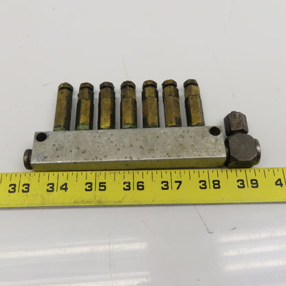 8 Port Piston Lubricator Manifold For 5/32" OD Tube