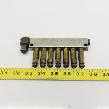 8 Port Piston Lubricator Manifold For 5/32" OD Tube