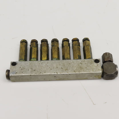 8 Port Piston Lubricator Manifold For 5/32" OD Tube