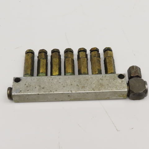 8 Port Piston Lubricator Manifold For 5/32" OD Tube