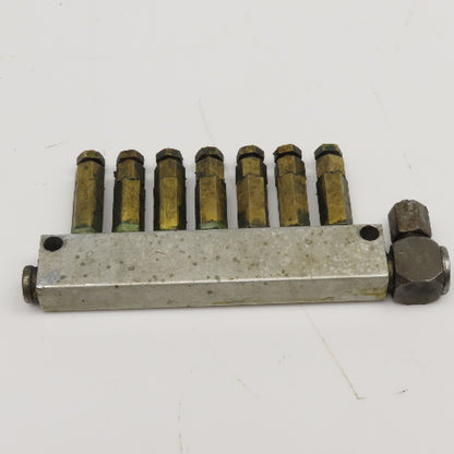 8 Port Piston Lubricator Manifold For 5/32" OD Tube