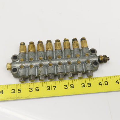 16 Port Piston Lubricator Manifold For 5/32" OD Tube