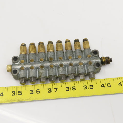 16 Port Piston Lubricator Manifold For 5/32" OD Tube