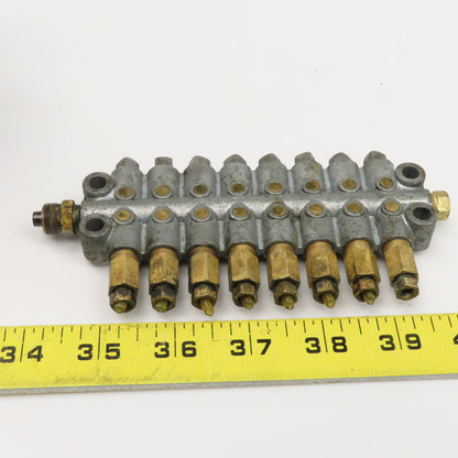 16 Port Piston Lubricator Manifold For 5/32" OD Tube