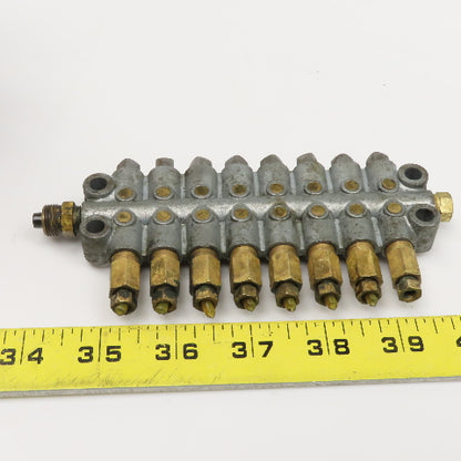 16 Port Piston Lubricator Manifold For 5/32" OD Tube
