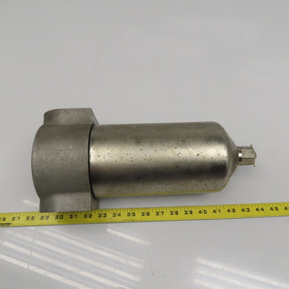 2-1/2" NPT Steel Filter Housing 8" x 5" OD Bowl 14" OAL Manual Drain